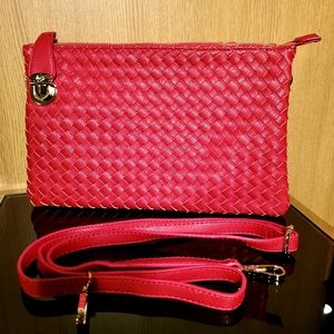 Ladies Handbag Woven Clutch